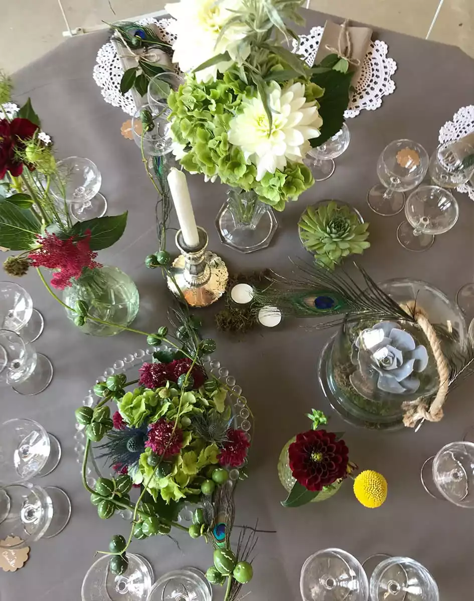 Décorations de vos tables - La Grange aux Camélias - Roanne 42