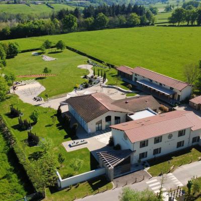 Vue aérienne - La Grange aux Camélias