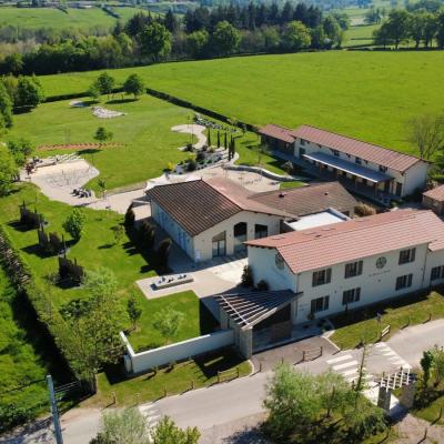 Vue aérienne - La Grange aux Camélias